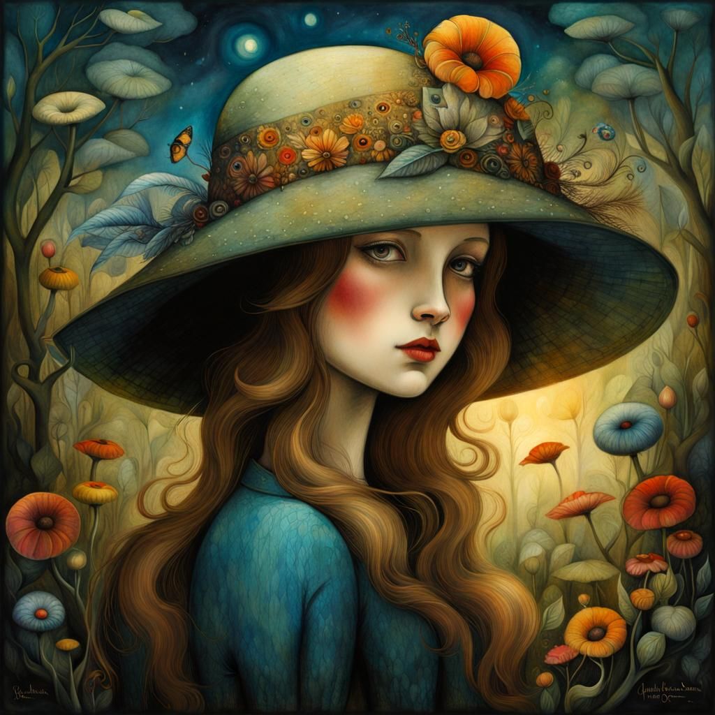 Girl with hat