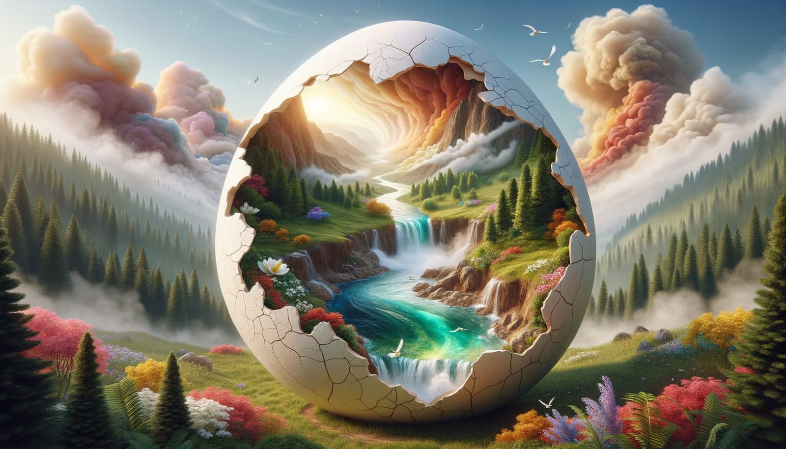 What can an egg hide?