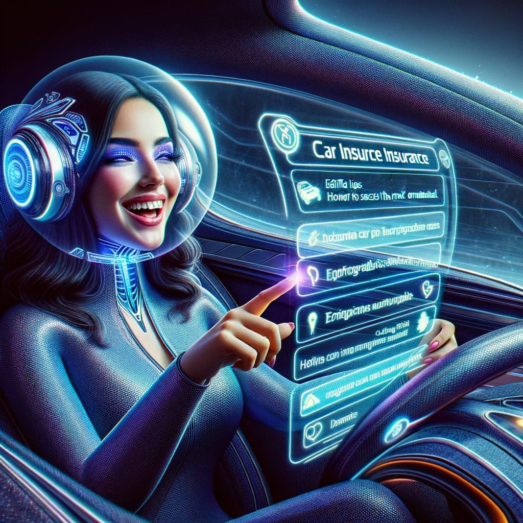 "A smiling driver comparing car insurance quotes online in 2025, showing tips to get the best auto insurance deal" 