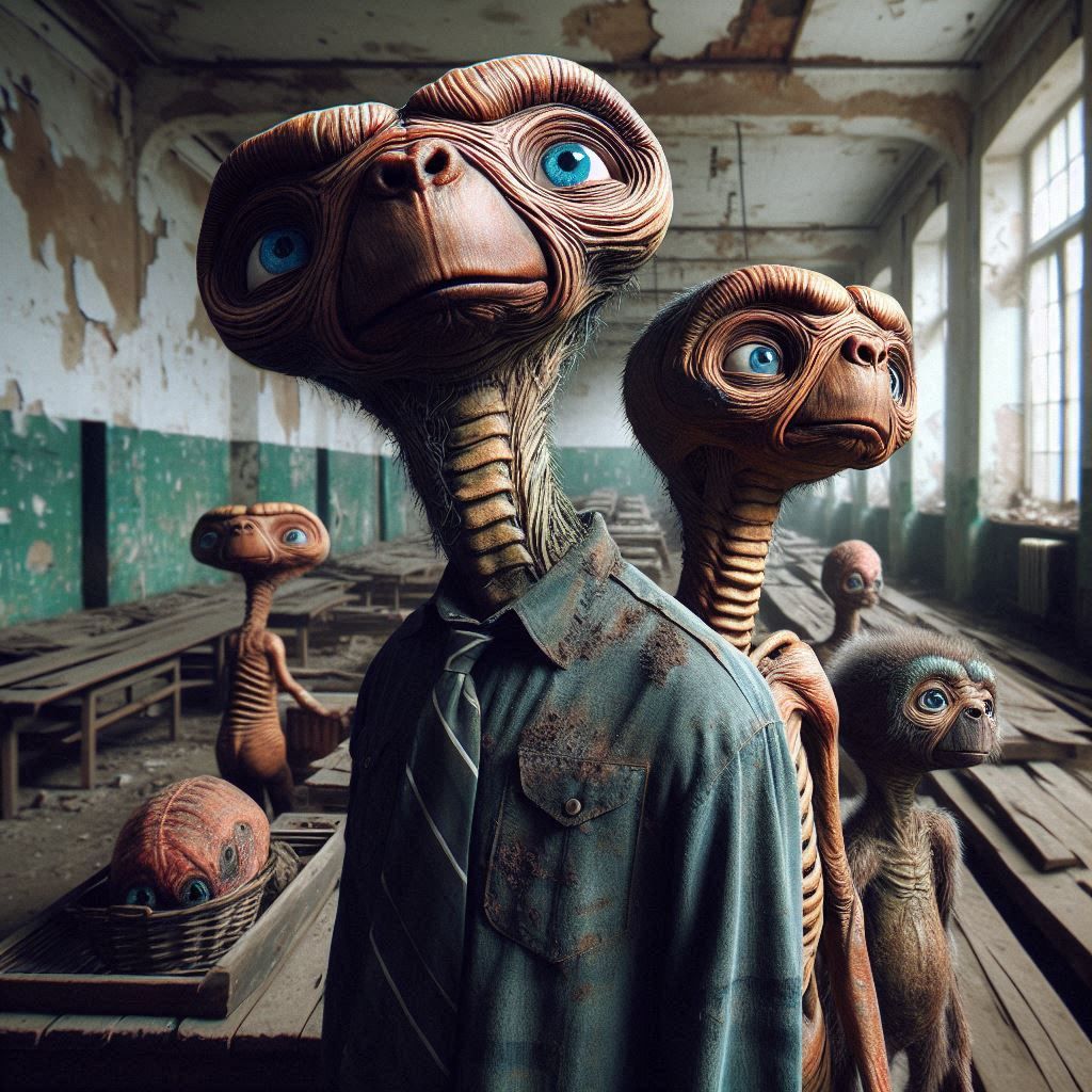 Classified alien portrait 👽 E.T. Family