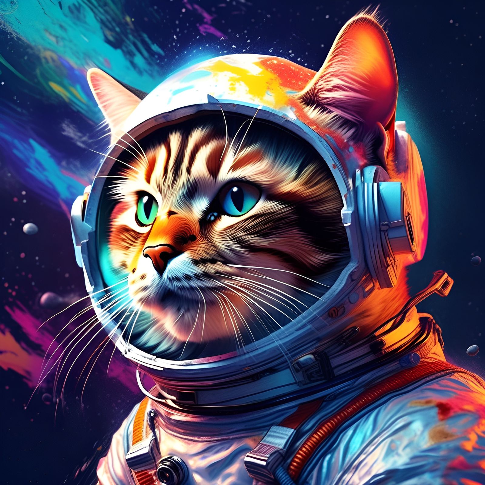 Cat Astronaut - AI Generated Artwork - NightCafe Creator