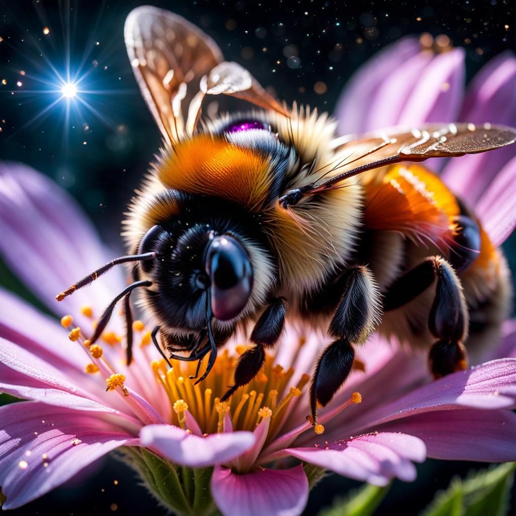 bumblebee pollinating a flower  by @Bunny77