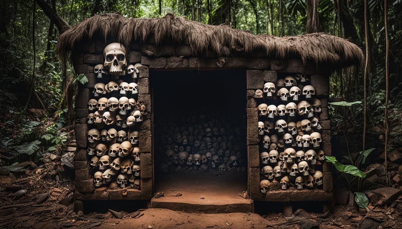 A secret hideout in the Brazilian jungle with a trapdoor ent...