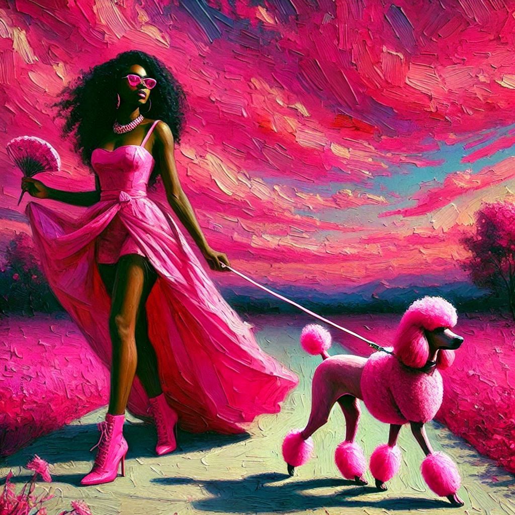 Pink poodle