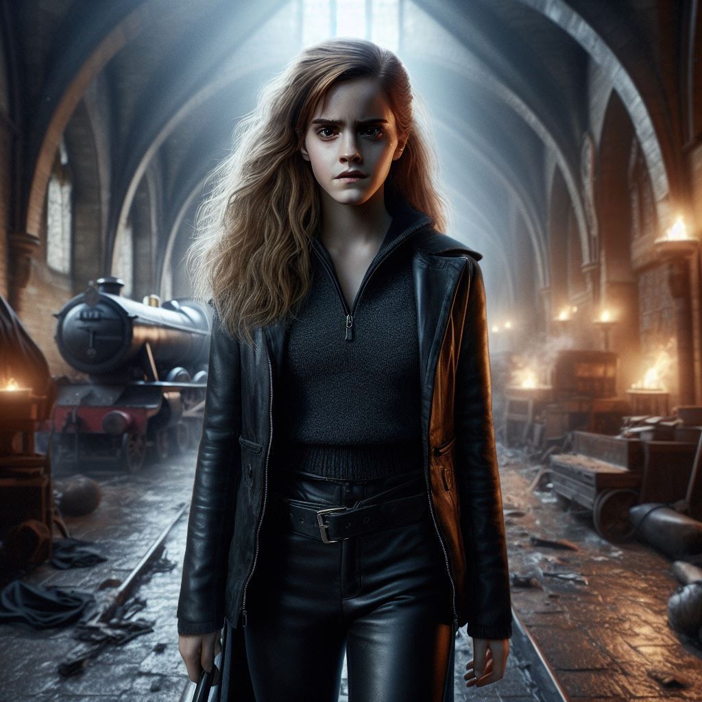 Hermione in post-apocalyptic wizard War World