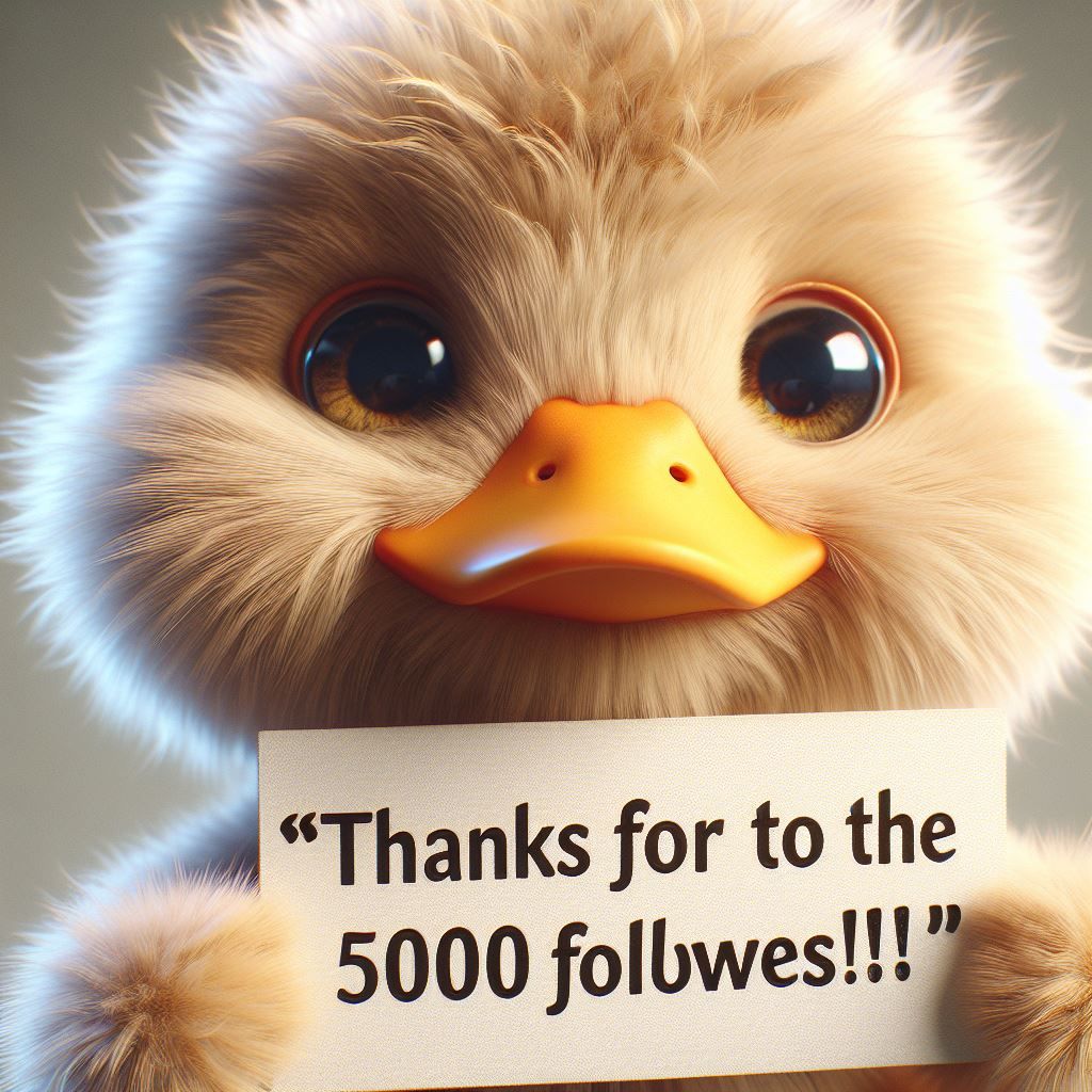 Thanks for the 5000 Followers
