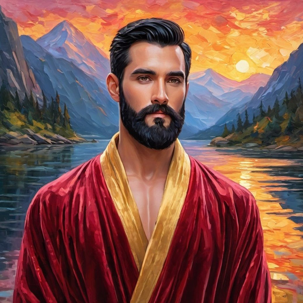 Raşit ·  a  handsome beautiful young Turk with   black    ha...