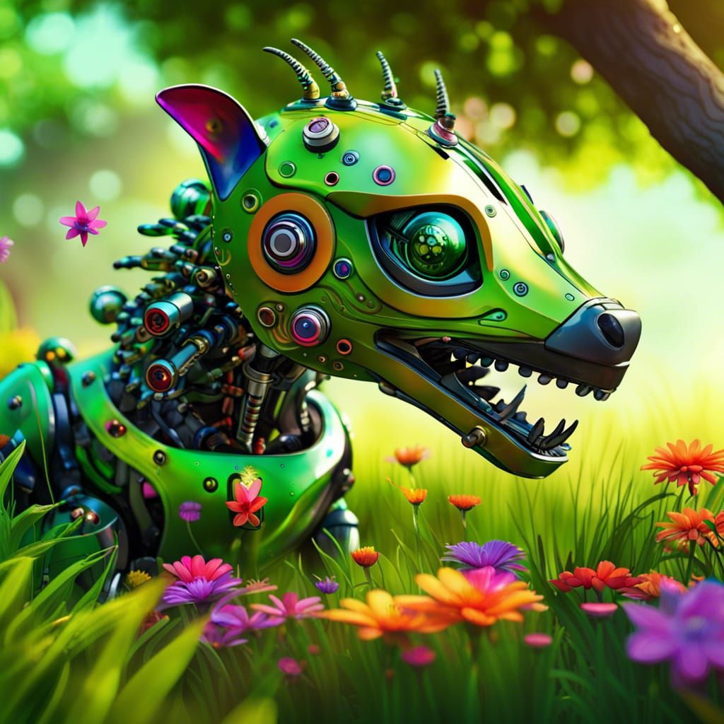 My lovely robot iguina pet    by @Emmanuel Omorogbe