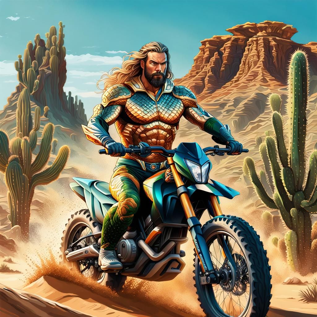 Aquamans DirtBike Vacation   by @JokeStirrer