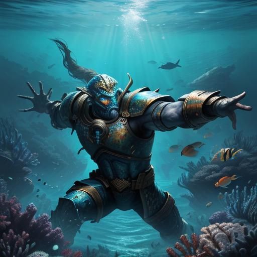 Underwater warriors trying to train but are out of breath