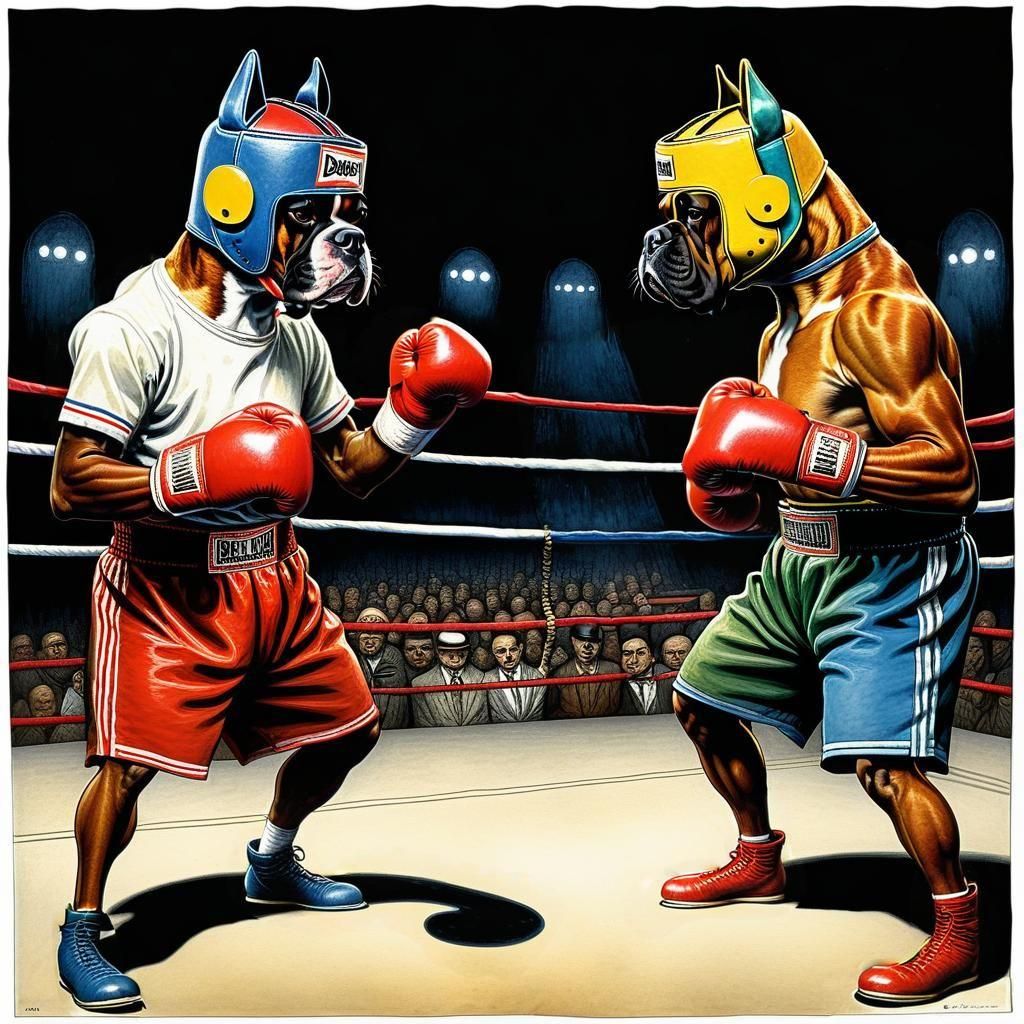 Boxer Boxers  by @Artistinero