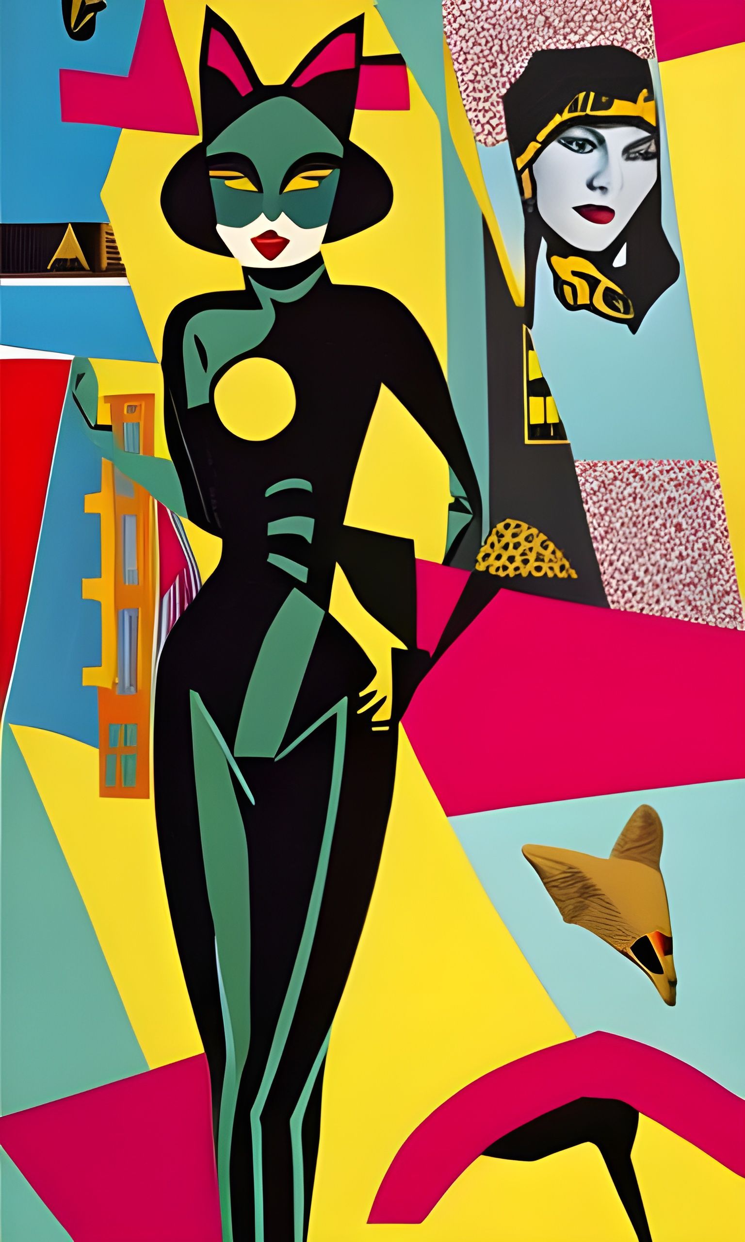 Catwoman 1956 - AI Generated Artwork - NightCafe Creator