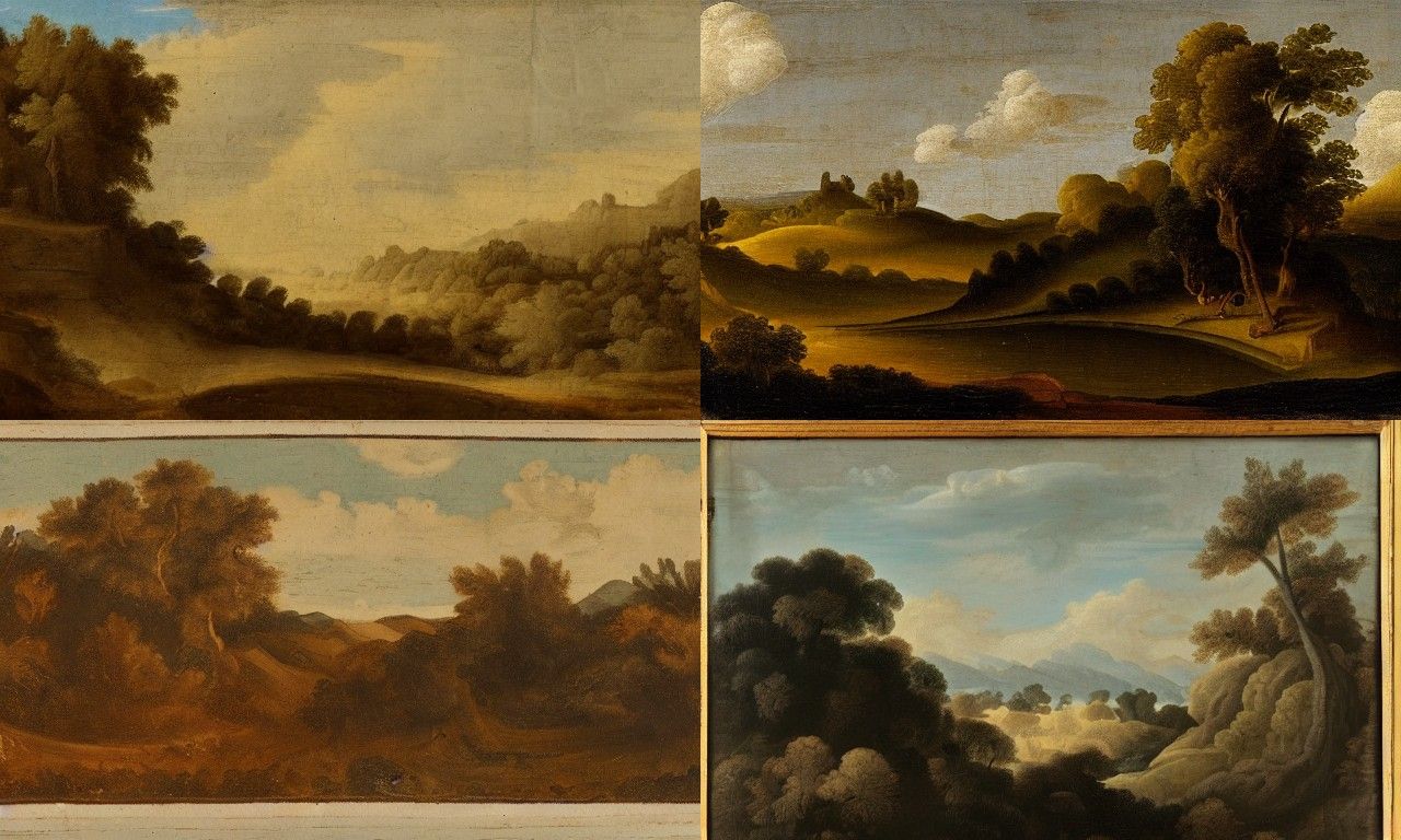 Landscape in the style of Incoherents
