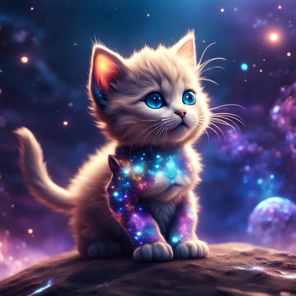  galaxy kitten  by @Rich Nanya