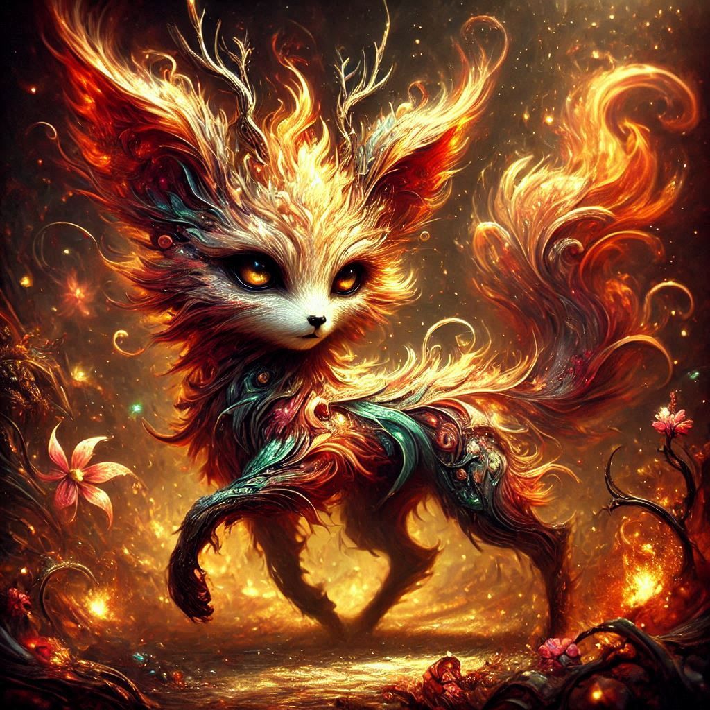 adorable fairy-tale fantasy creature portrait..