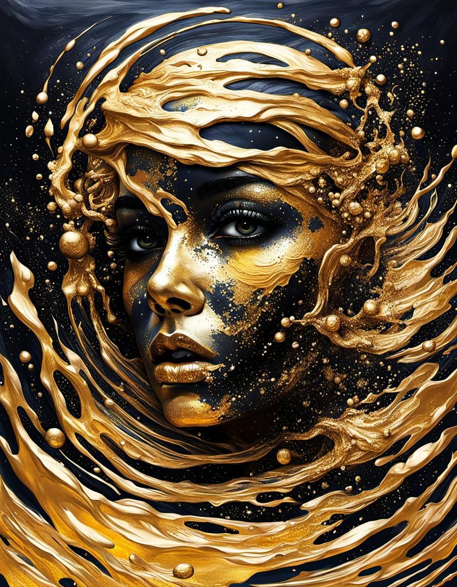 Galatea in Liquid Gold  by @Darkslinky99