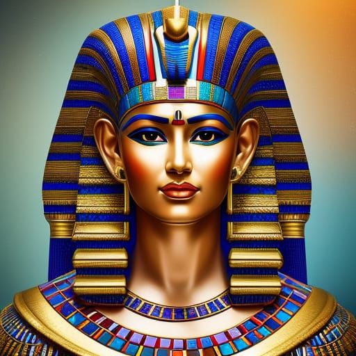 Queen Cleopatra Sarcophagus - AI Generated Artwork - NightCafe Creator