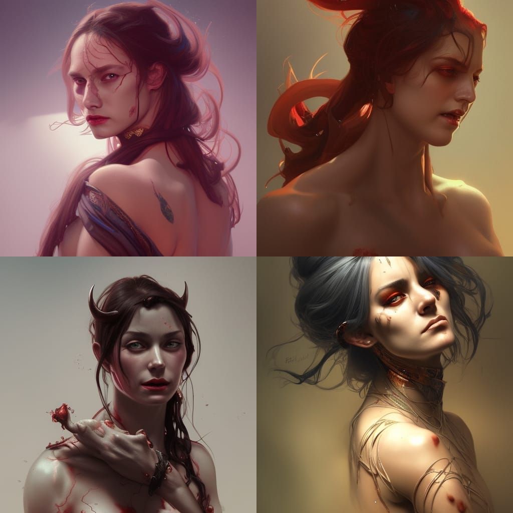 Female devil in human skin