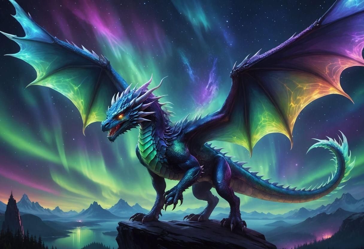 Borealis, the Iridescent Dragon  by @Isaac
