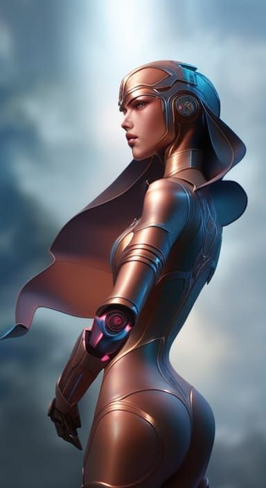 Extremely advanced beautiful intelligent female AI robot.. h...
