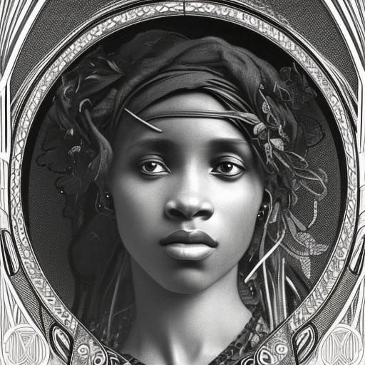 Beautiful African Woman - AI Generated Artwork - NightCafe Creator