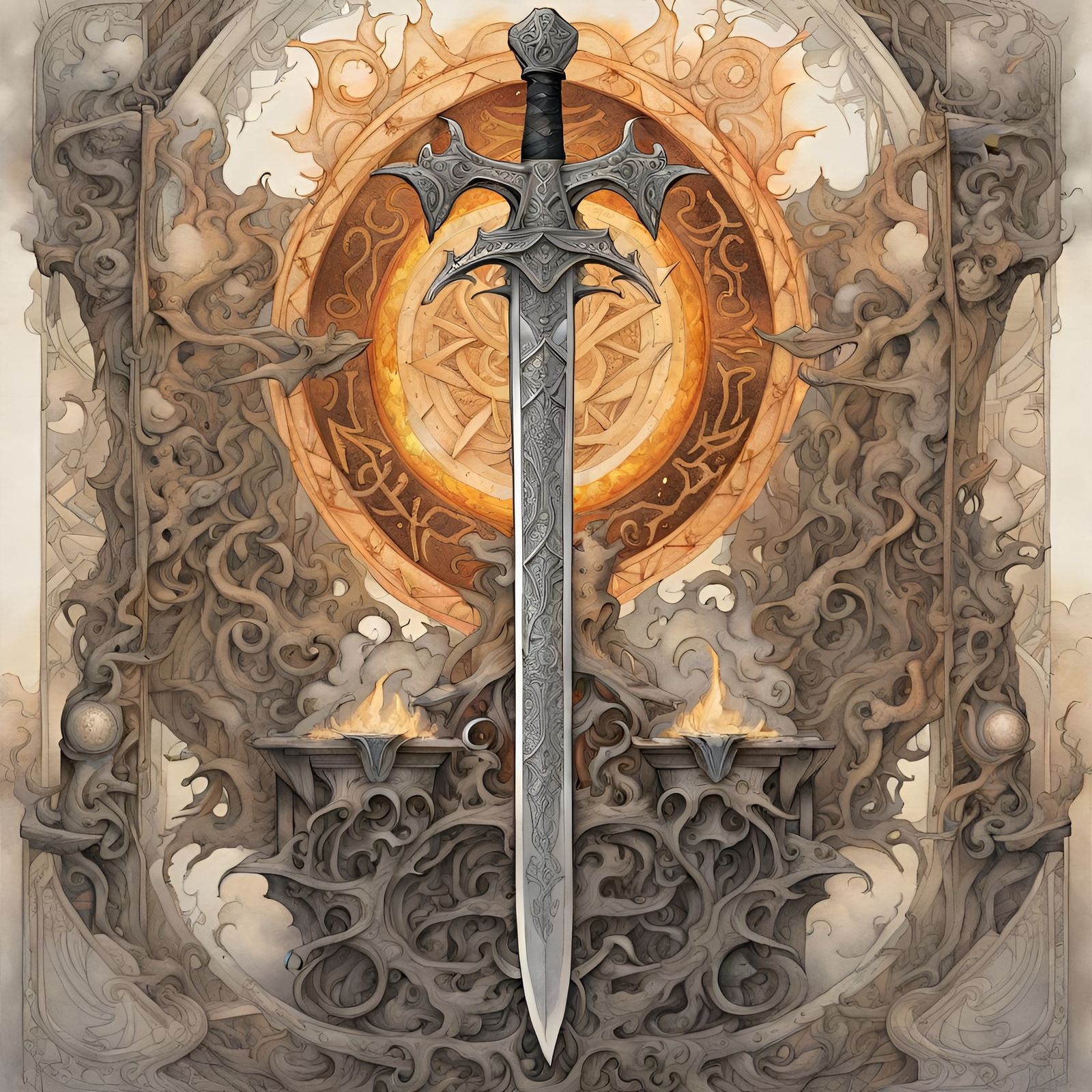 A large sword - AI Generated Artwork - NightCafe Creator