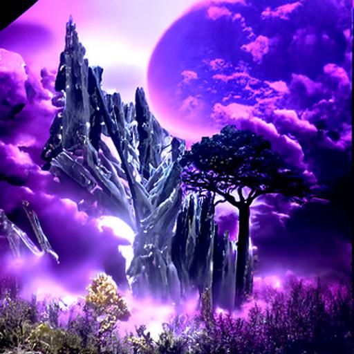 amethyst forest - AI Generated Artwork - NightCafe Creator