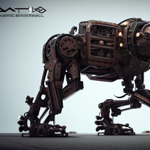 a big, mechanical dog that eats logs #3