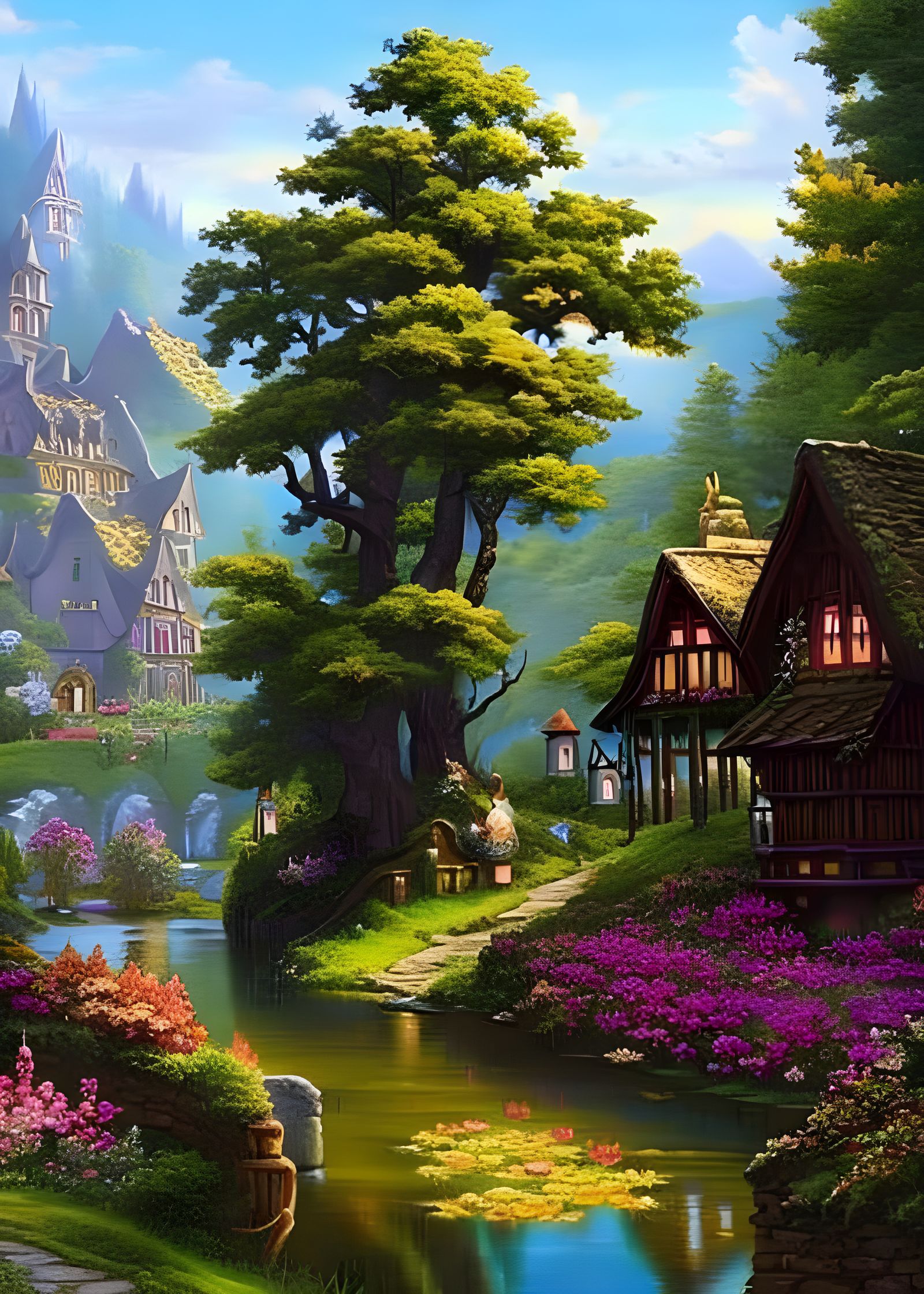 Idyllic Village (#1)  by @Prophet 