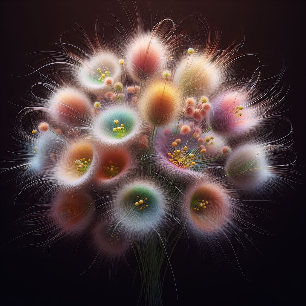 'Polar Glow': Antarctic Hairgrass flowers