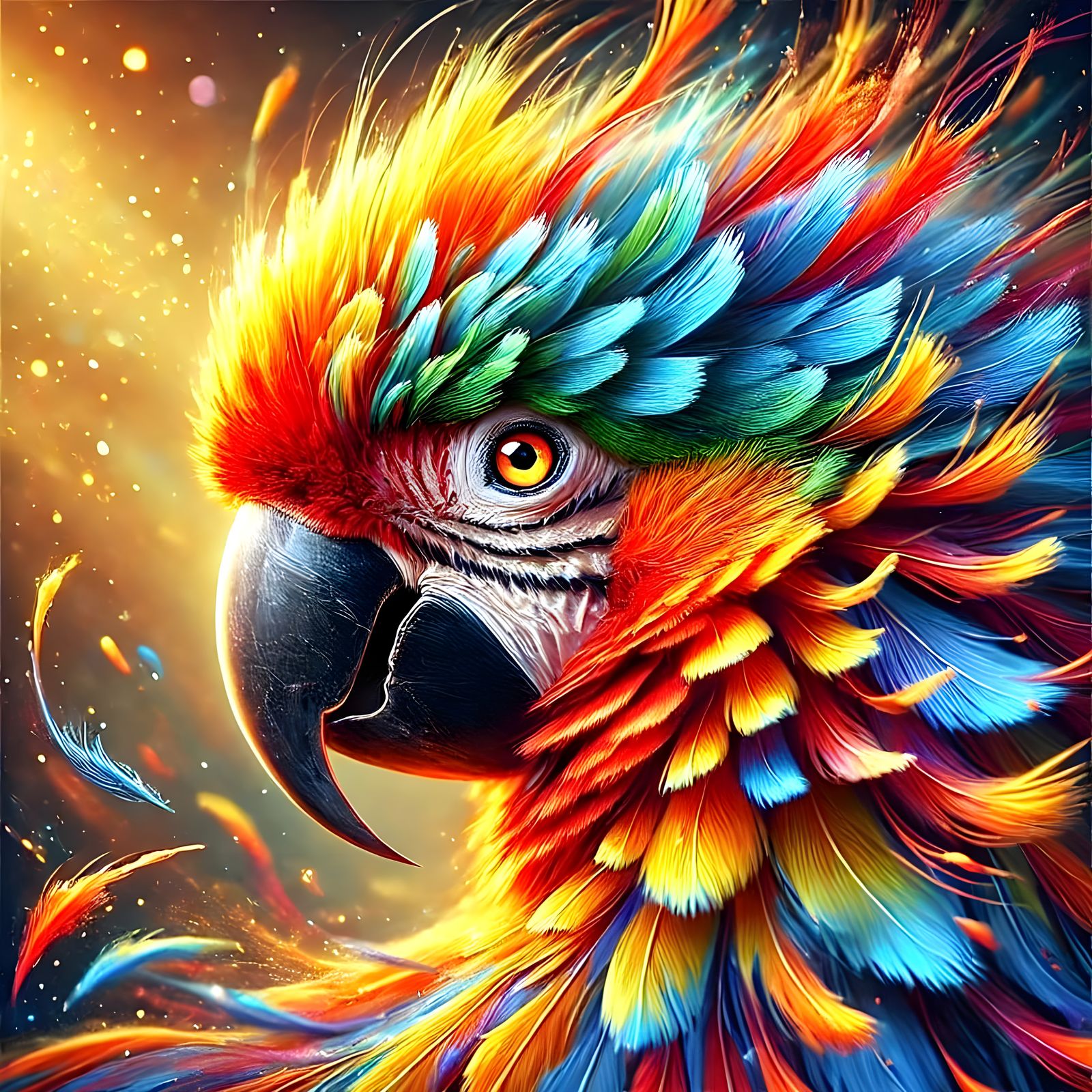 Parrot portrait