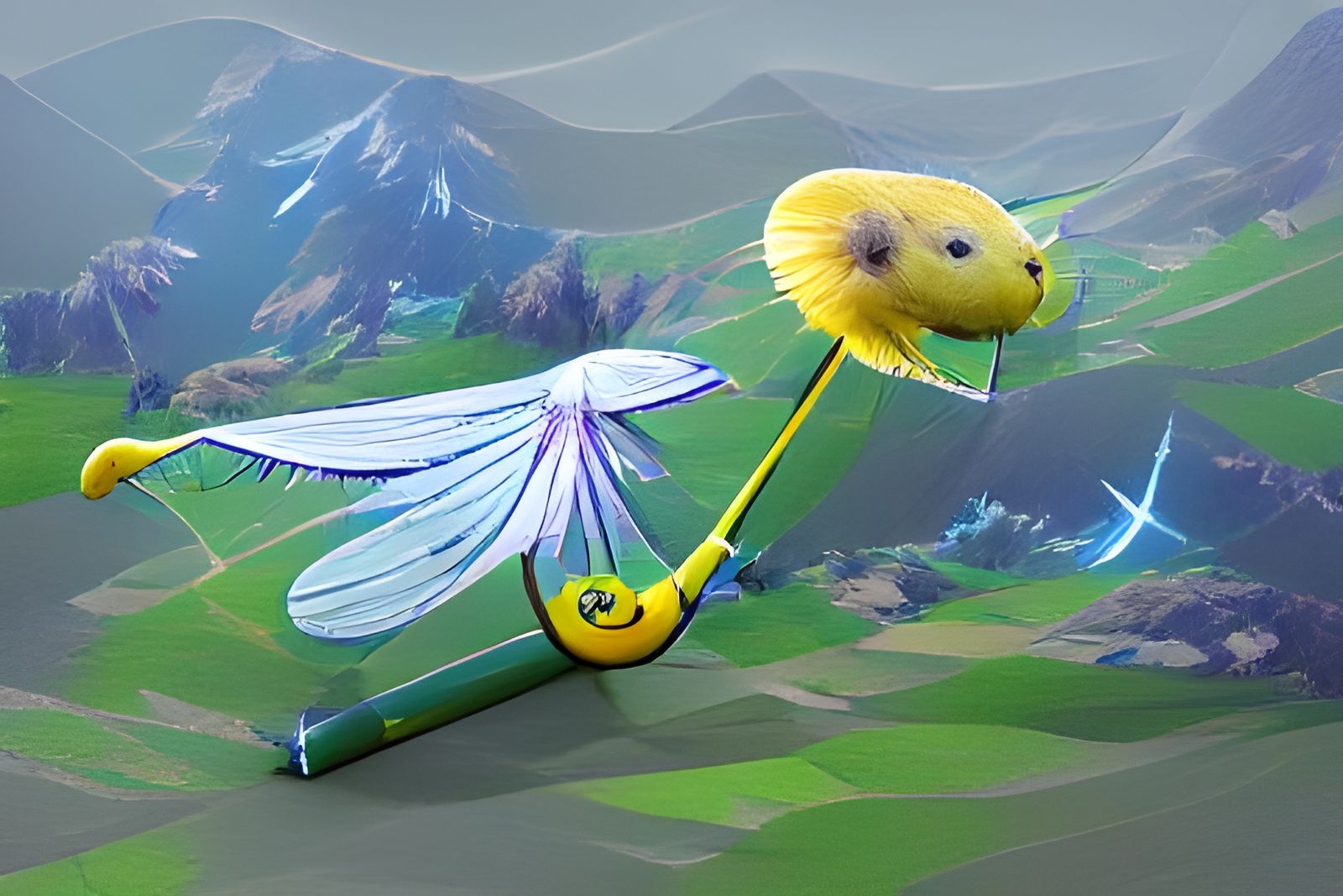 Dandelion Glider AI Generated Artwork NightCafe Creator
