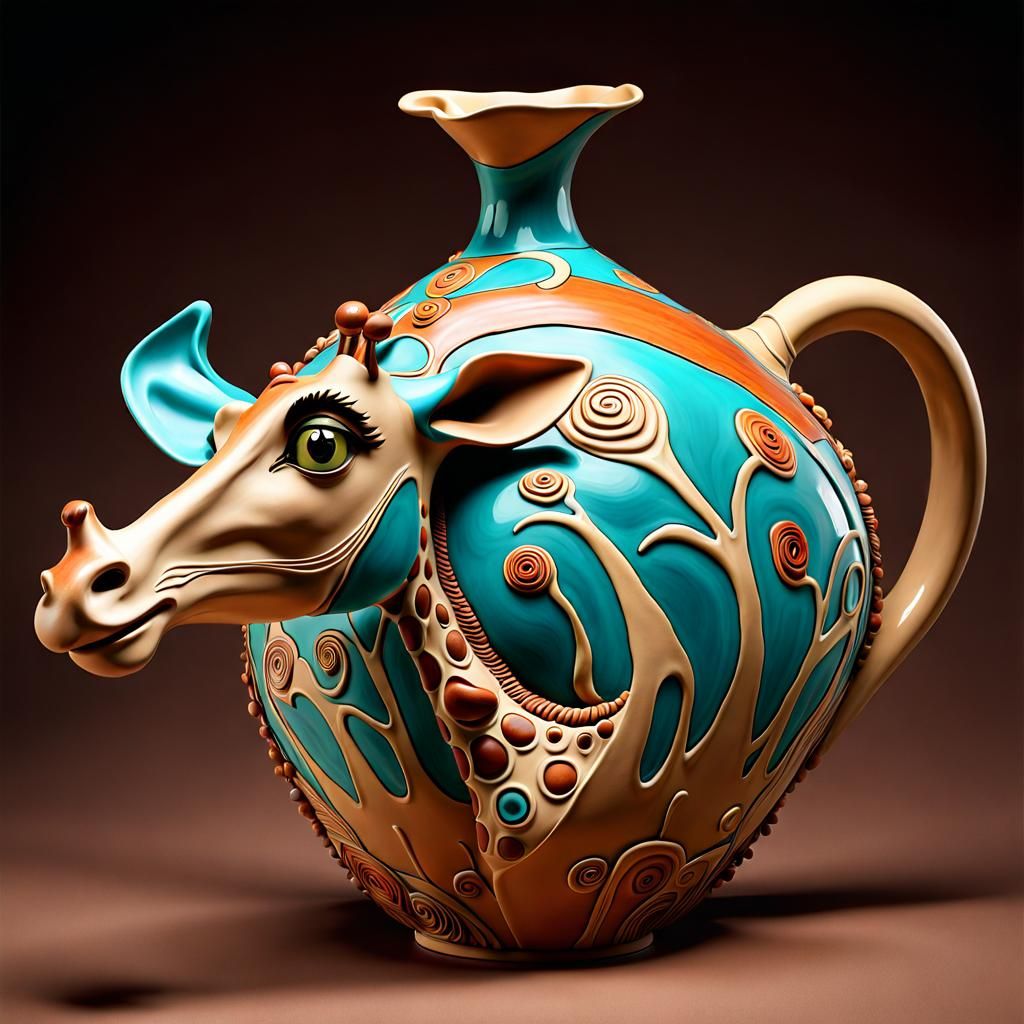 Giraffe Teapot  by @Pax