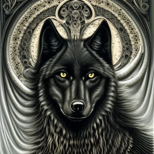 Crowned wolf - AI Generated Artwork - NightCafe Creator