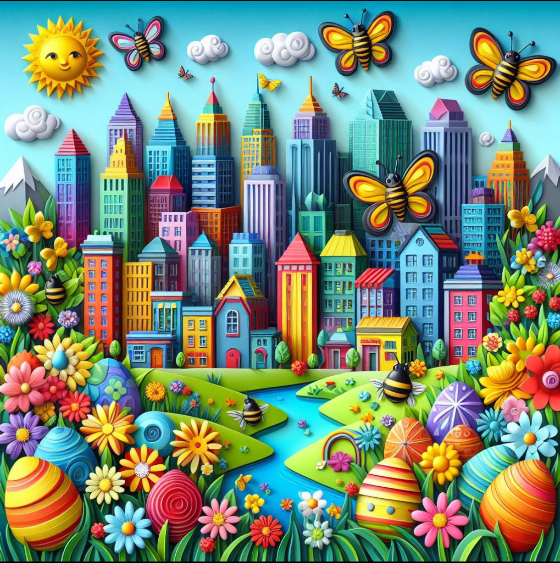 Easter in the City / By James Rizzi