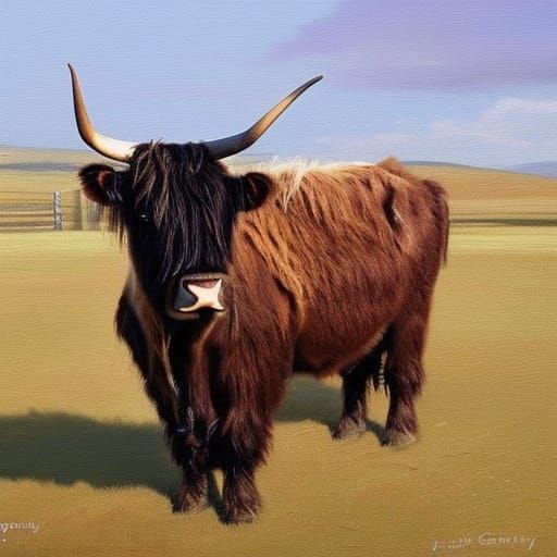 Scottish Highland Cow.