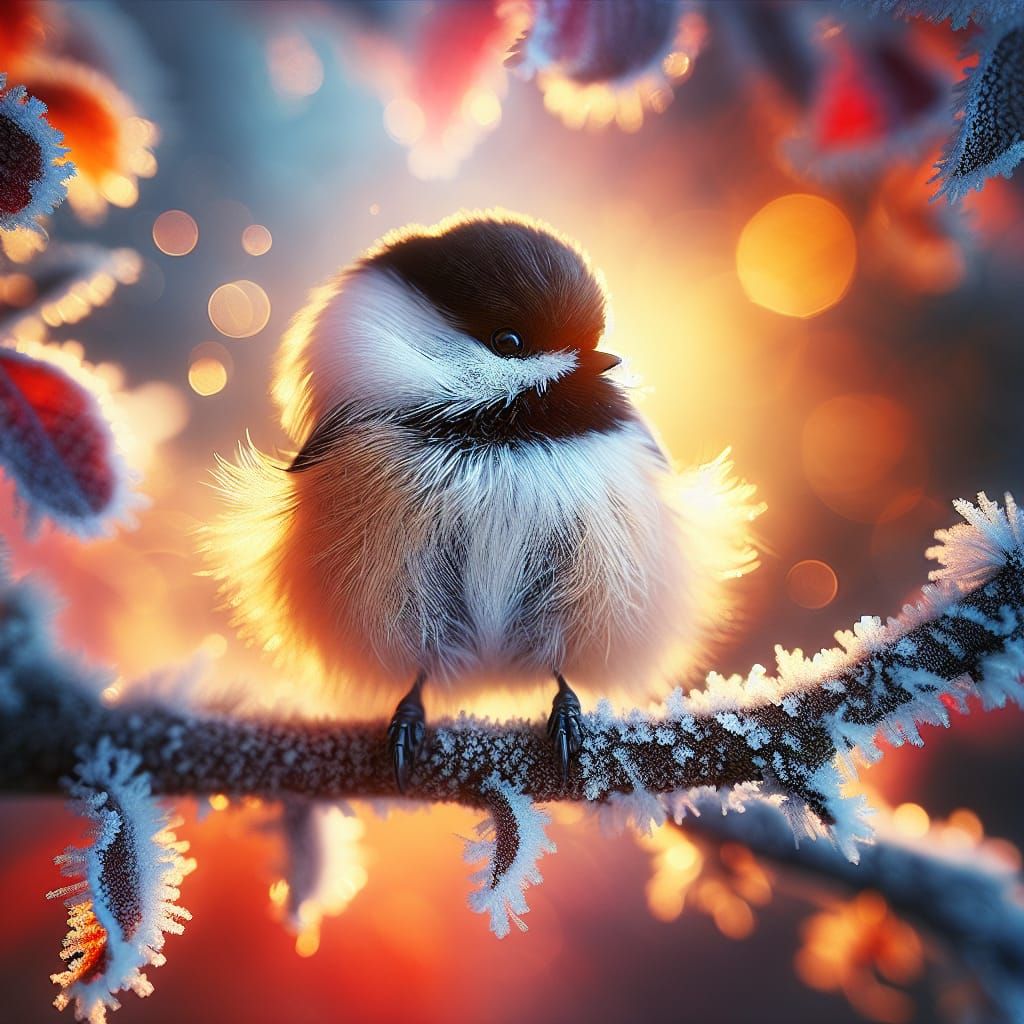 Frost Morning Fluff  by @Jd