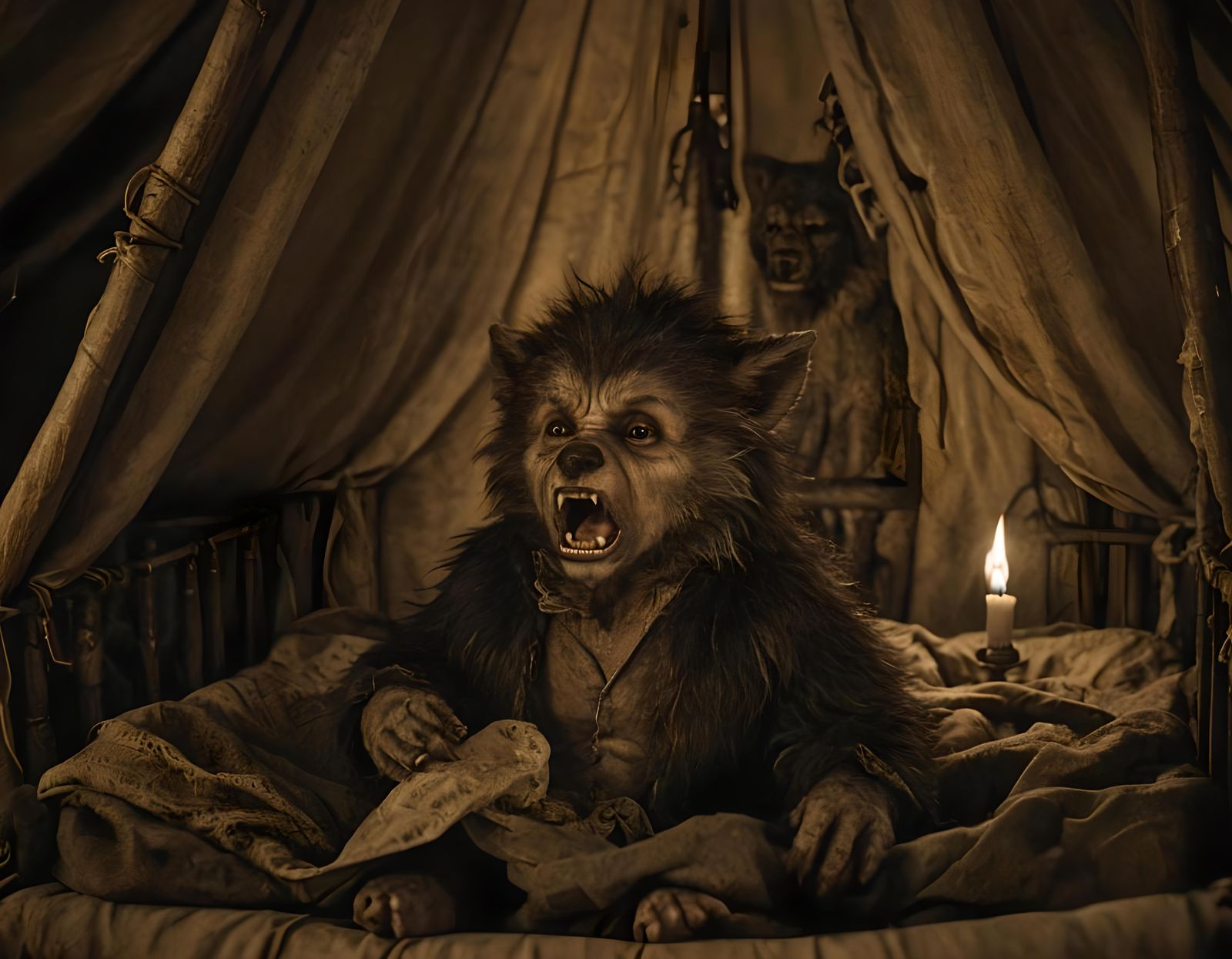Baby wolfman. Like Lon Chaney Jr, Wolfman as a baby. In baby...