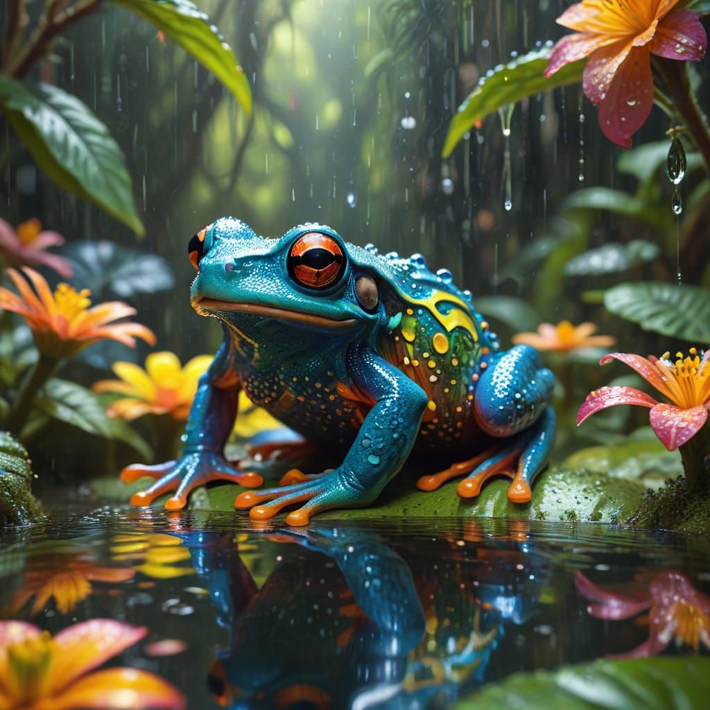 Tree Frog  by @JokeStirrer