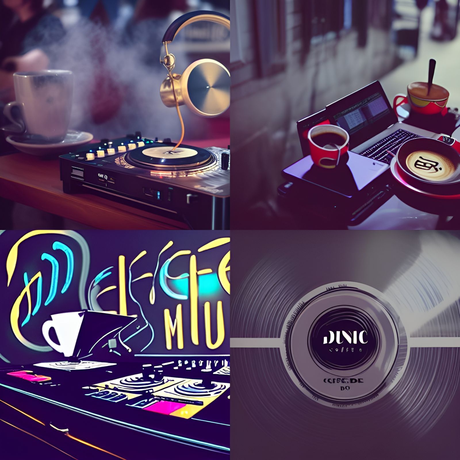 coffee dj music AI Generated Artwork NightCafe Creator