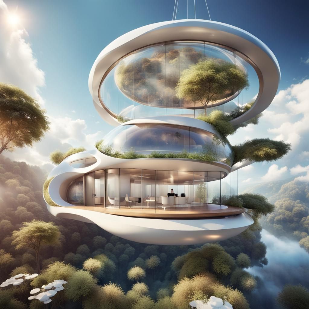 Celestial Haven: A Gravity-Defying Dream Home - AI Generated Artwork ...