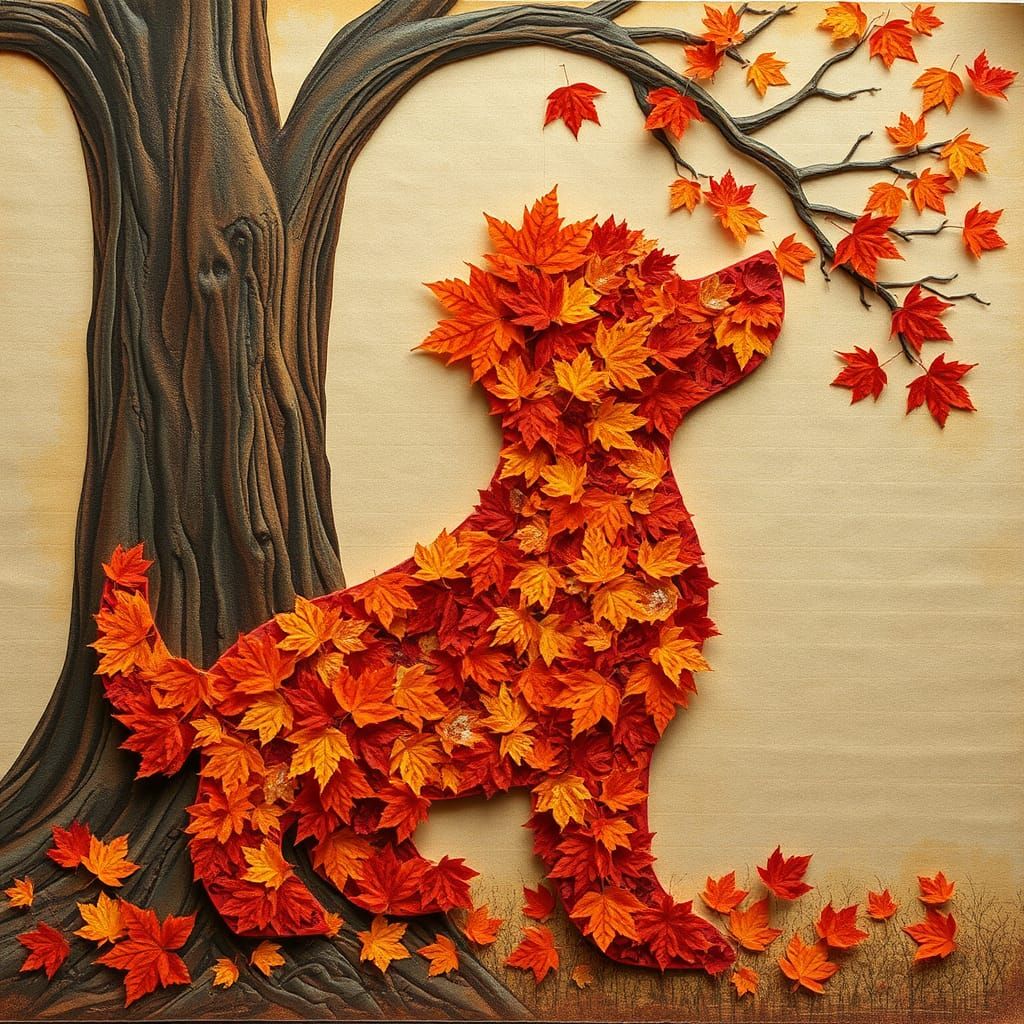 Fall paper collage art!!