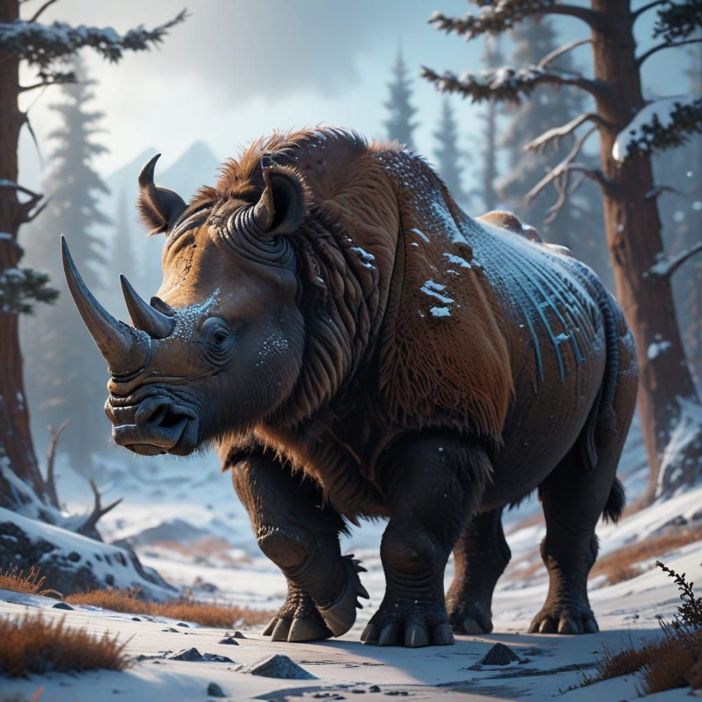 The Woolly Rhinoceros  by @Aphrodite
