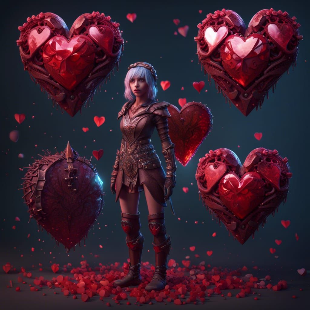 character consisting of hearts