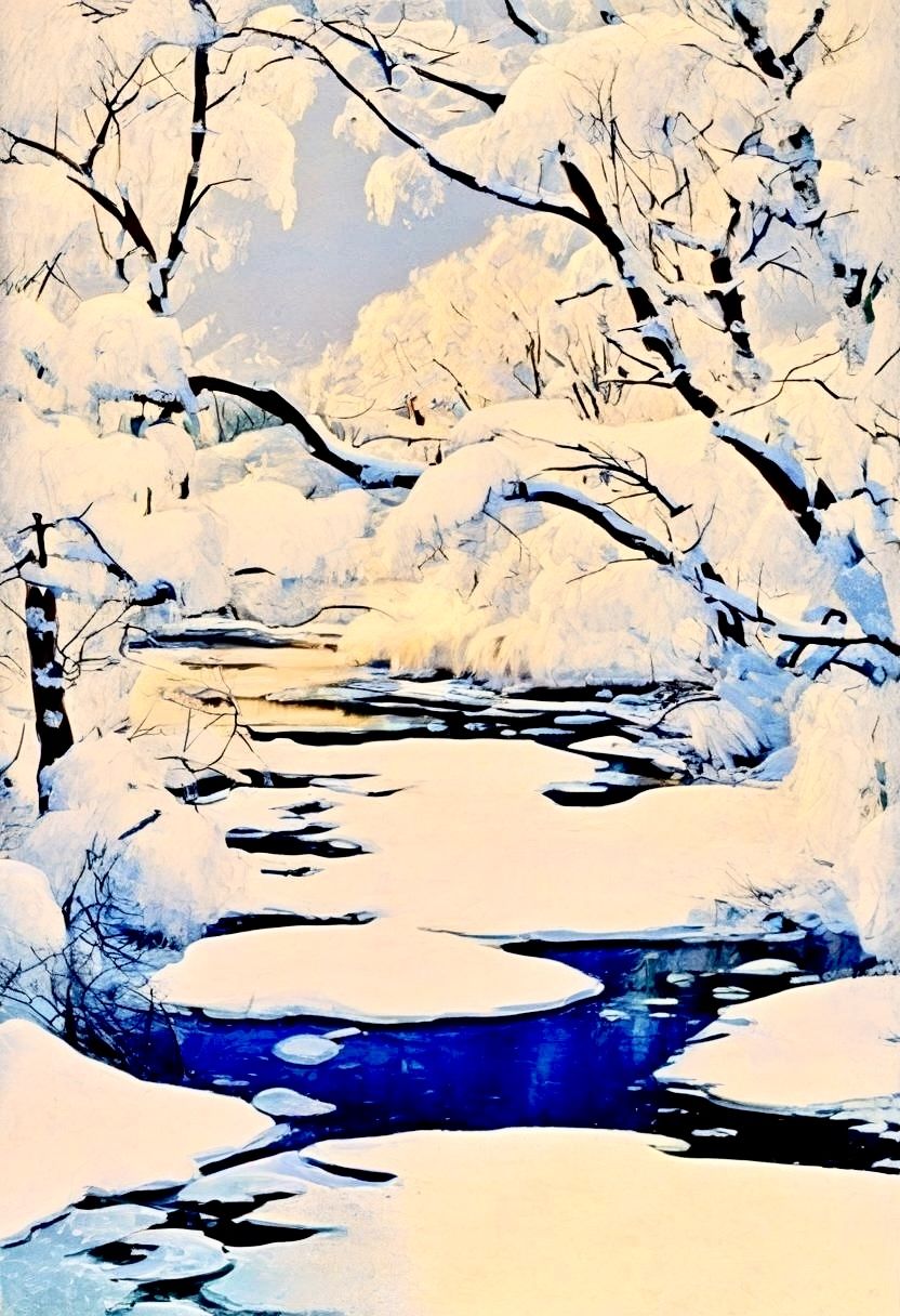 The creek in winter