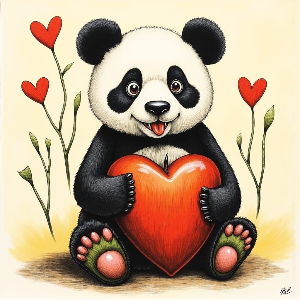 <lora:Amazing Surrealism:1.0> happy chibi baby panda