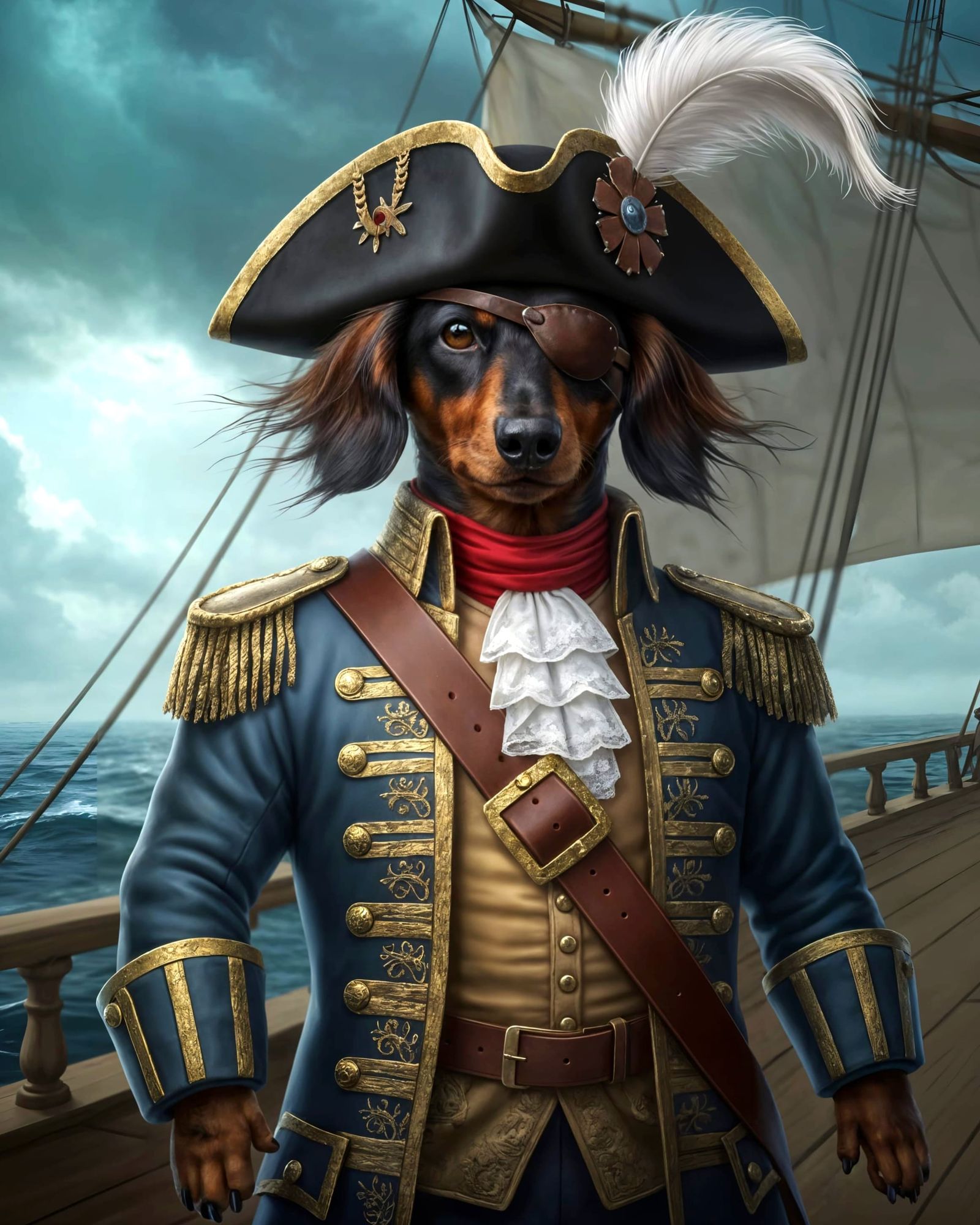 Captain Blackfang  by @AI Armand 