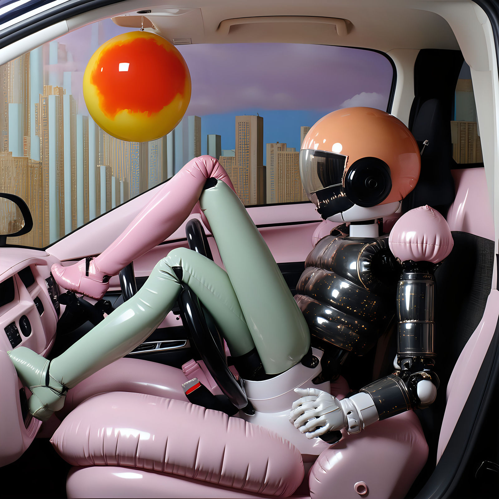 inflatable crashtest dummy