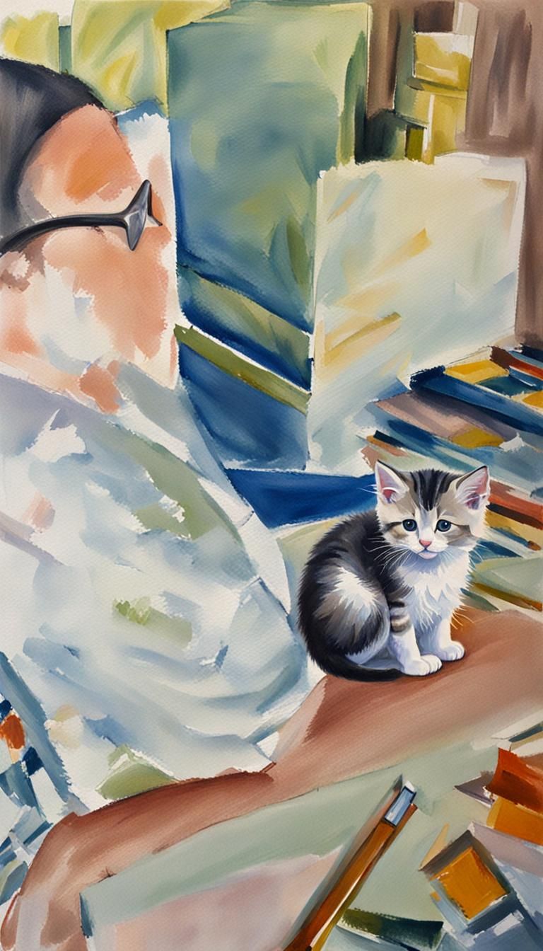 Portrait of my kitten