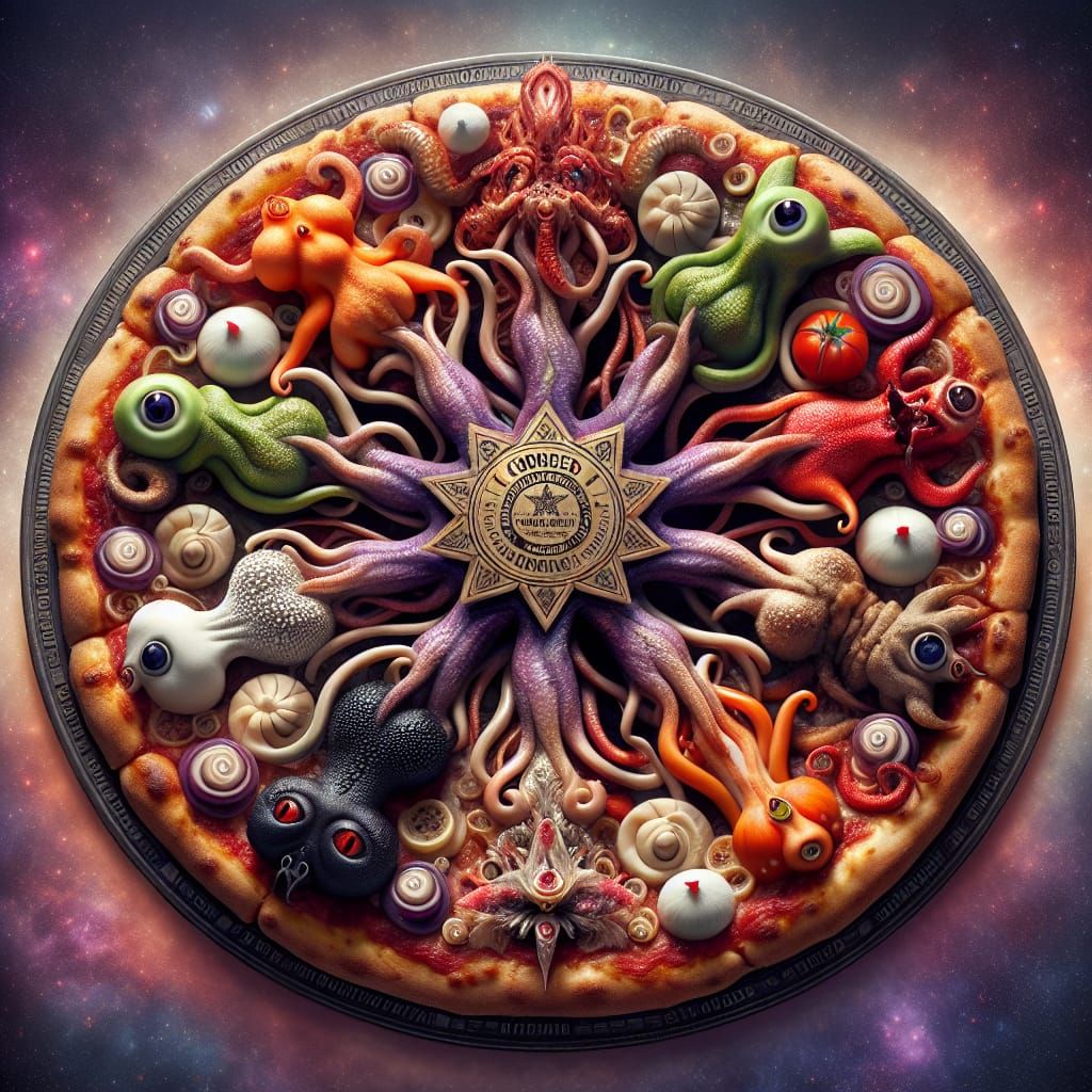 Cursed Pizza - AI Generated Artwork - NightCafe Creator